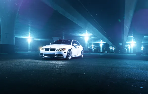 Картинка белый, мост, бмв, BMW, перед, white, front, E92