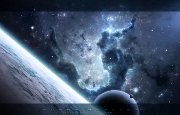 Картинка космос, звезды, туманность, планеты, space, universe, nebula, 1920x1200, stars