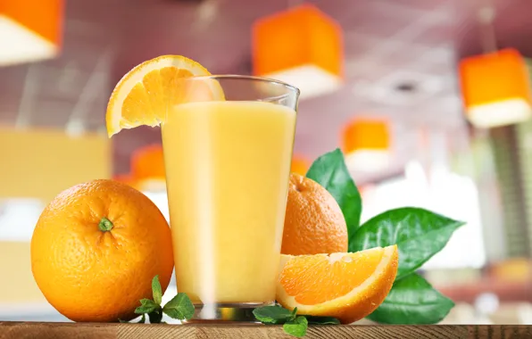Картинка апельсины, мята, апельсиновый сок