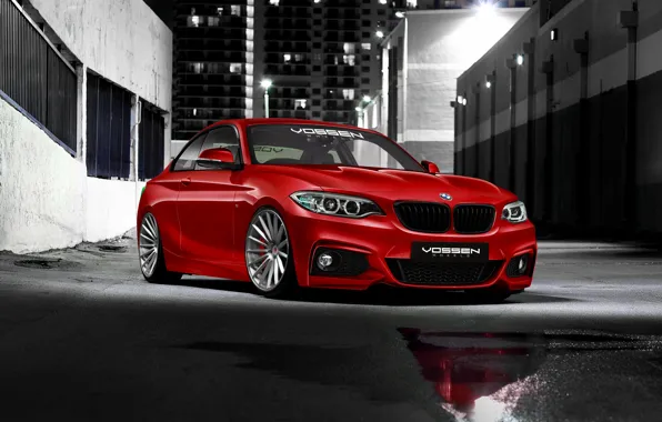 Картинка бмв, BMW, перед, red, красная, front, 2 Series, 220d