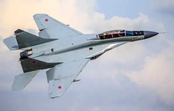 Картинка истребитель, самолёт, российский, многоцелевой, Fulcrum-F, ВВС России, МиГ-35, поколения «4++»