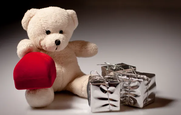 Картинка любовь, подарок, розы, мишка, love, bear, heart, romantic, Valentine's Day, Teddy