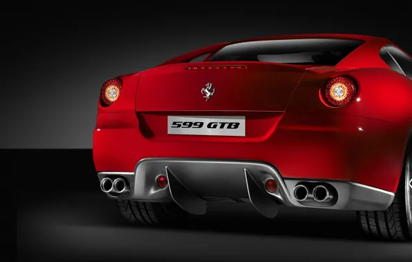 Картинка Ferrari 599 GTB Fiorano, Luxury, Exhaust