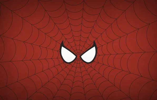 Картинка red, Spiderman, spider web