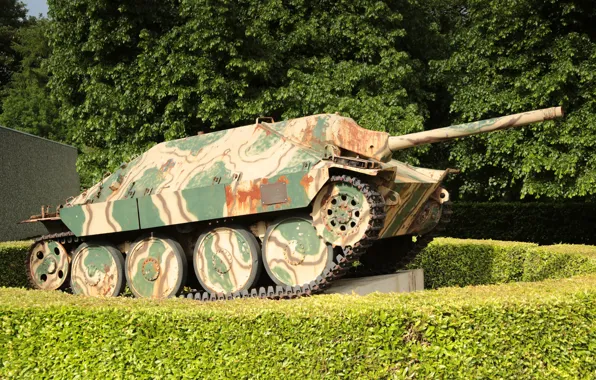 Картинка установка, самоходная, артиллерийская, (САУ), лёгкая, немецкая, Hetzer, истребителей, танков, класса, «Хетцер», Jagdpanzer 38