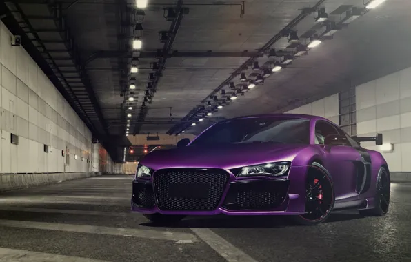 Картинка Audi, Purple, Tuning, V10, Regula