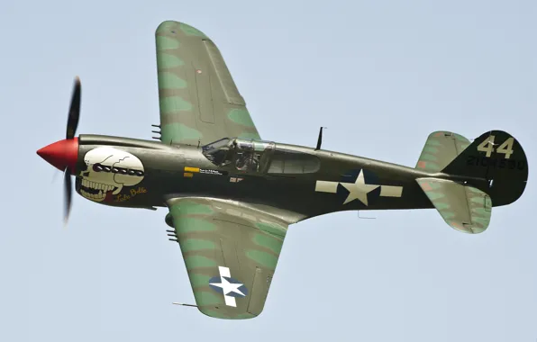 Картинка полет, истребитель, Kittyhawk, P40