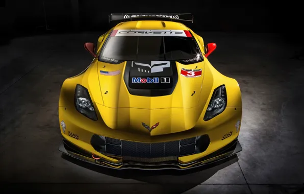Картинка Chevrolet Corvette, корвет, автообои, race car, C7-R