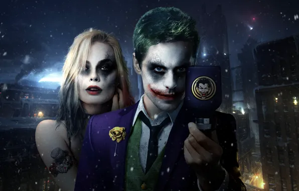 Картинка Joker, Jared Leto, dc comics, Margot Robbie, Suicide Squad