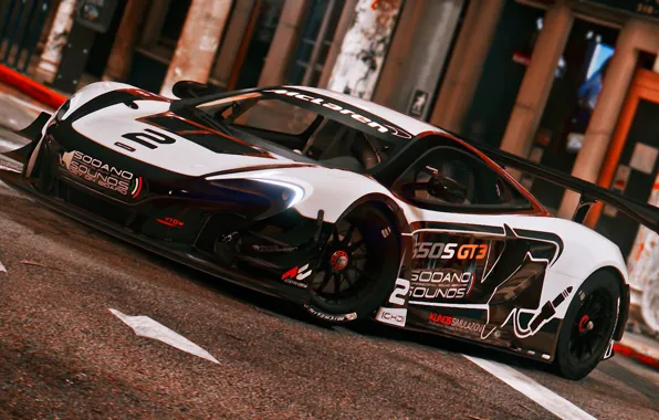 Картинка McLaren, GT3, GTA 5, 2016, 650s