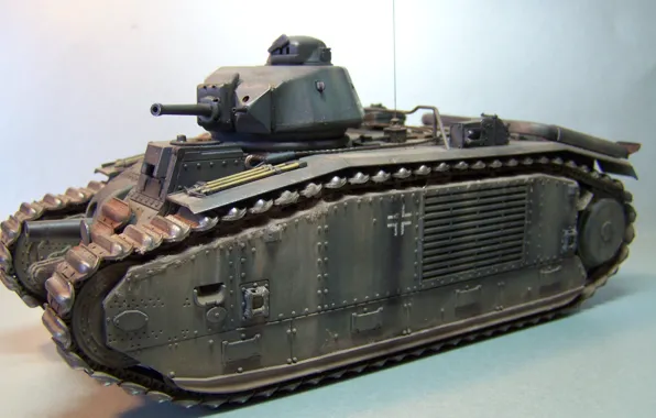 Картинка игрушка, танк, моделька, пехотный, 1930-х годов, Тяжелый, Char B1