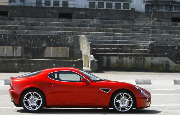 Картинка красный, Alfa Romeo, red, альфа ромео