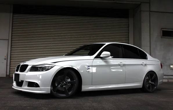 Картинка белый, тюнинг, бмв, BMW, седан, Sedan, E90, 3 Series, 2014, 3D Design