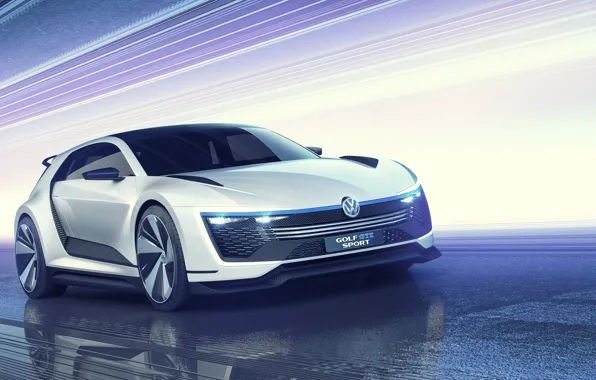 Картинка Concept, Volkswagen, гольф, Golf, фольксваген, Sport, GTE, 2015