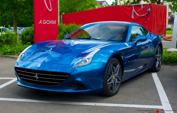 Картинка Ferrari, blue, California, 2014