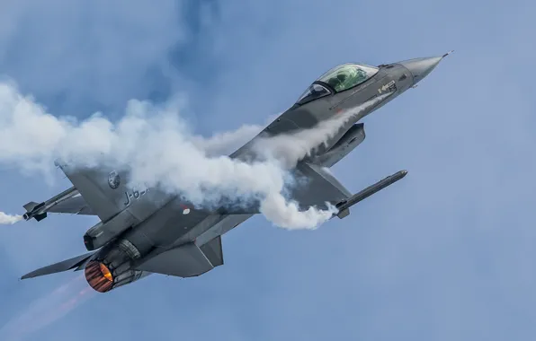 Картинка истребитель, F-16, Fighting Falcon, многоцелевой