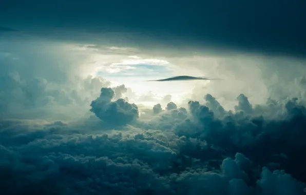 Картинка view, clouds, Vietnam, thunderstorm, Saigon, Ho Chi Minh City, 31000ft