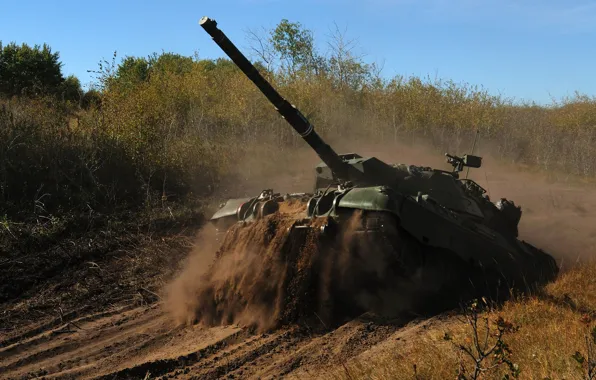 Картинка дорога, грязь, танк, боевой, канадский, Leopard-C2