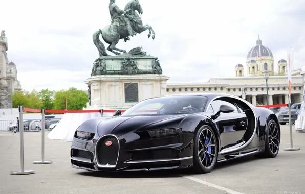 Картинка Bugatti, Black, Chiron