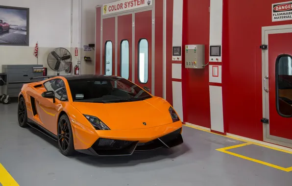 Картинка Lamborghini, Orange, Gallardo, Box