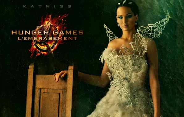 Картинка белое, платье, свадебное, Jennifer Lawrence, Дженнифер Лоуренс, Китнисс Эвердин, Katniss Everdeen, The Hunger Games 2, …