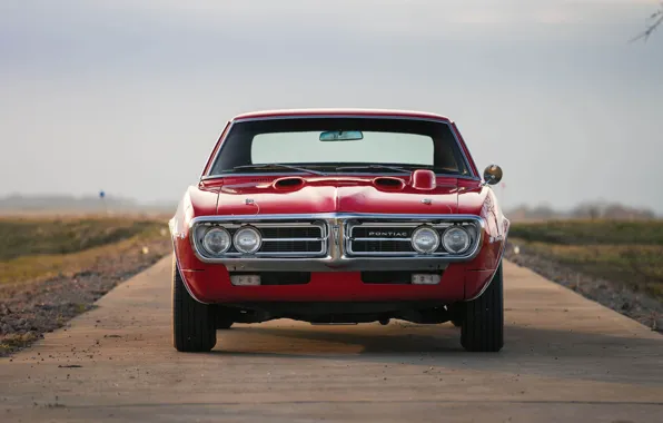 Картинка red, Pontiac, 1967, american, musclecar, firebird, 400