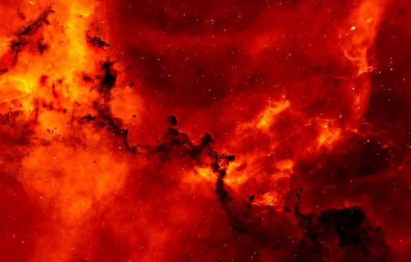 Картинка Red, Clouds, Star, Space, Galaxy, Nebula, Cosmos