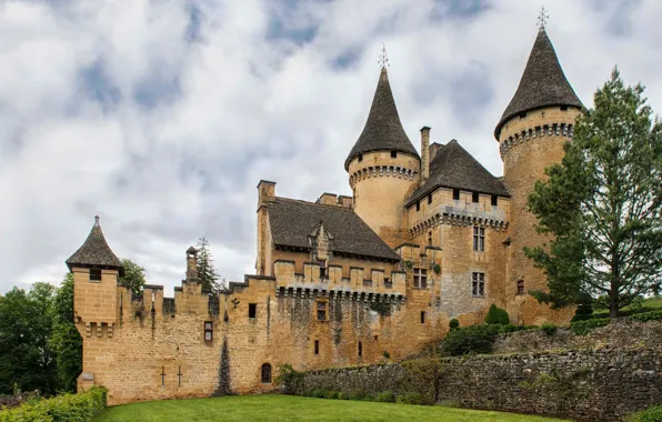 Картинка France, castle, middle age, stronghold, Puymartin