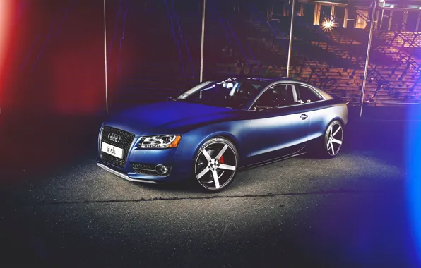 Картинка Audi, blue, Vossen, Giannis Kokkas