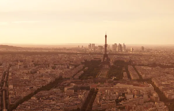 Картинка город, париж, ельфелева башня