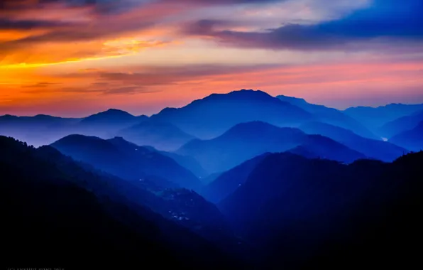 Картинка India, Shimla-Mandi border, Himachal Pradesh, Mountains of Seraj