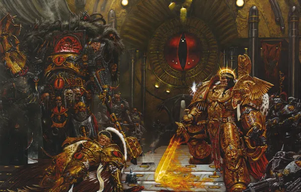 Картинка Horus Heresy, Ересь Хоруса, Warhammer 40000, Император
