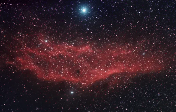 Картинка космос, звезды, California Nebula, Туманность Калифорния
