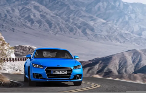 Картинка ауди тт, горы, синий, купе, Audi TTS Coupe 2015