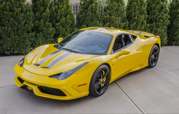 Картинка Ferrari, 458, Special, yellow