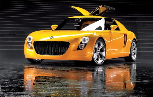 Картинка жёлтый, Volkswagen, EcoRacer