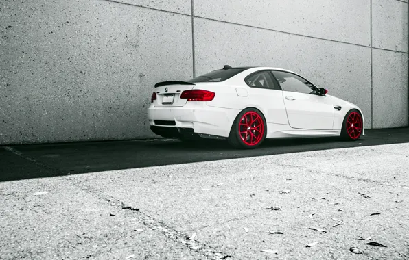 Картинка белый, бмв, BMW, white, wheels, E92