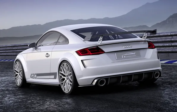 Картинка Audi, спорт, Ауди, concept, концепт, sport, вид сзади, quattro, кватро