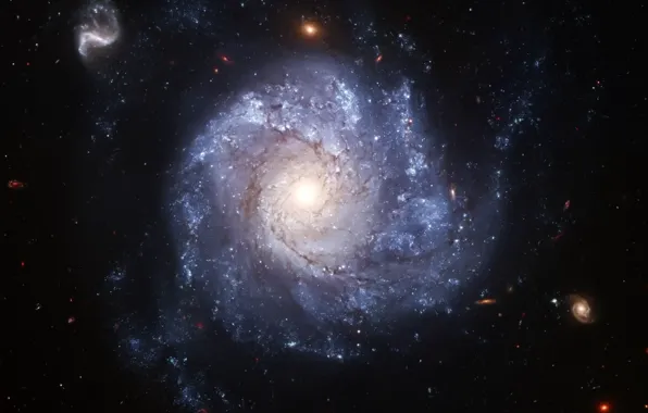 Картинка Хаббл, галактика, телескоп, спиральная, анфас