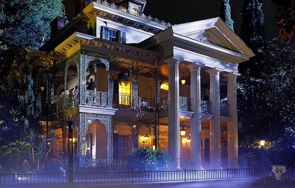 Картинка дом, вечер, house, haunted, New Orlean, Mansion