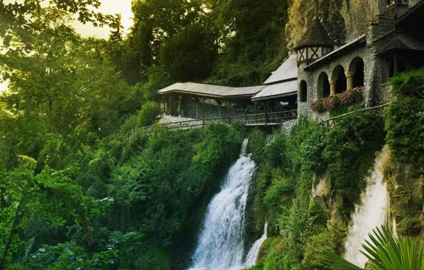 Картинка Швейцария, Switzerland, monastery, Beatenberg, Saint Beatus Caves