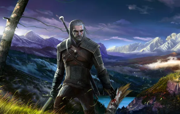 Картинка Ведьмак, Геральт, CD Projekt RED, The Witcher 3: Wild Hunt, Geralt, Ведьмак 3: Дикая Охота