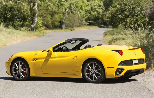 Картинка car, Ferrari, yellow, California