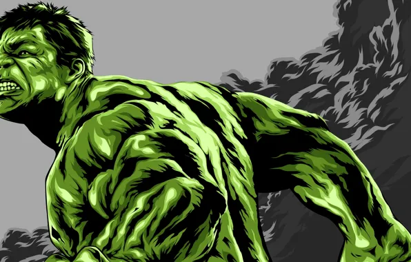 Картинка зеленый, Халк, Hulk, MARVEL