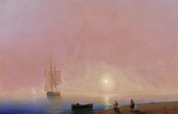 Картинка Прощание, (1817-1900), Иван АЙВАЗОВСКИЙ, 1869