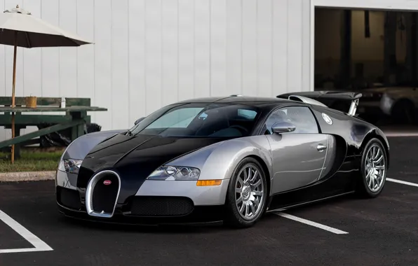 Картинка Bugatti, Veyron, Black, Silver