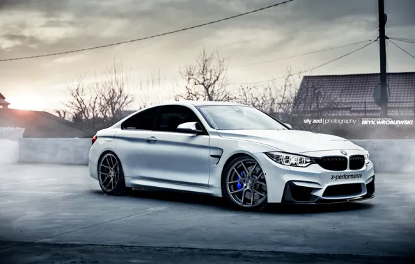 Картинка BMW, Car, White, Sport, Fog, F82, Z-Performance
