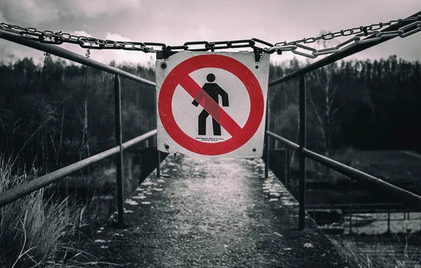 Картинка bridge, warning, danger
