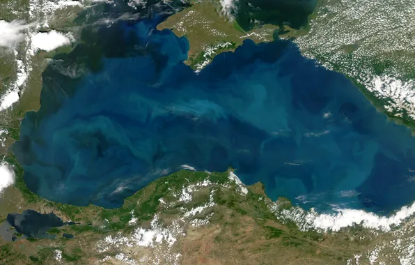 Картинка фото, NASA, Черное море