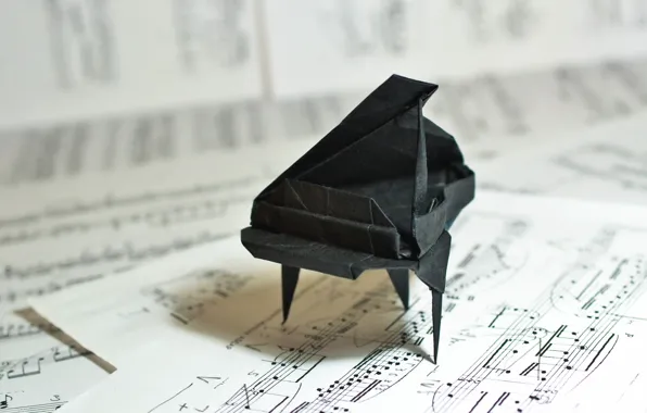 Картинка музыка, Origami, Grand Piano